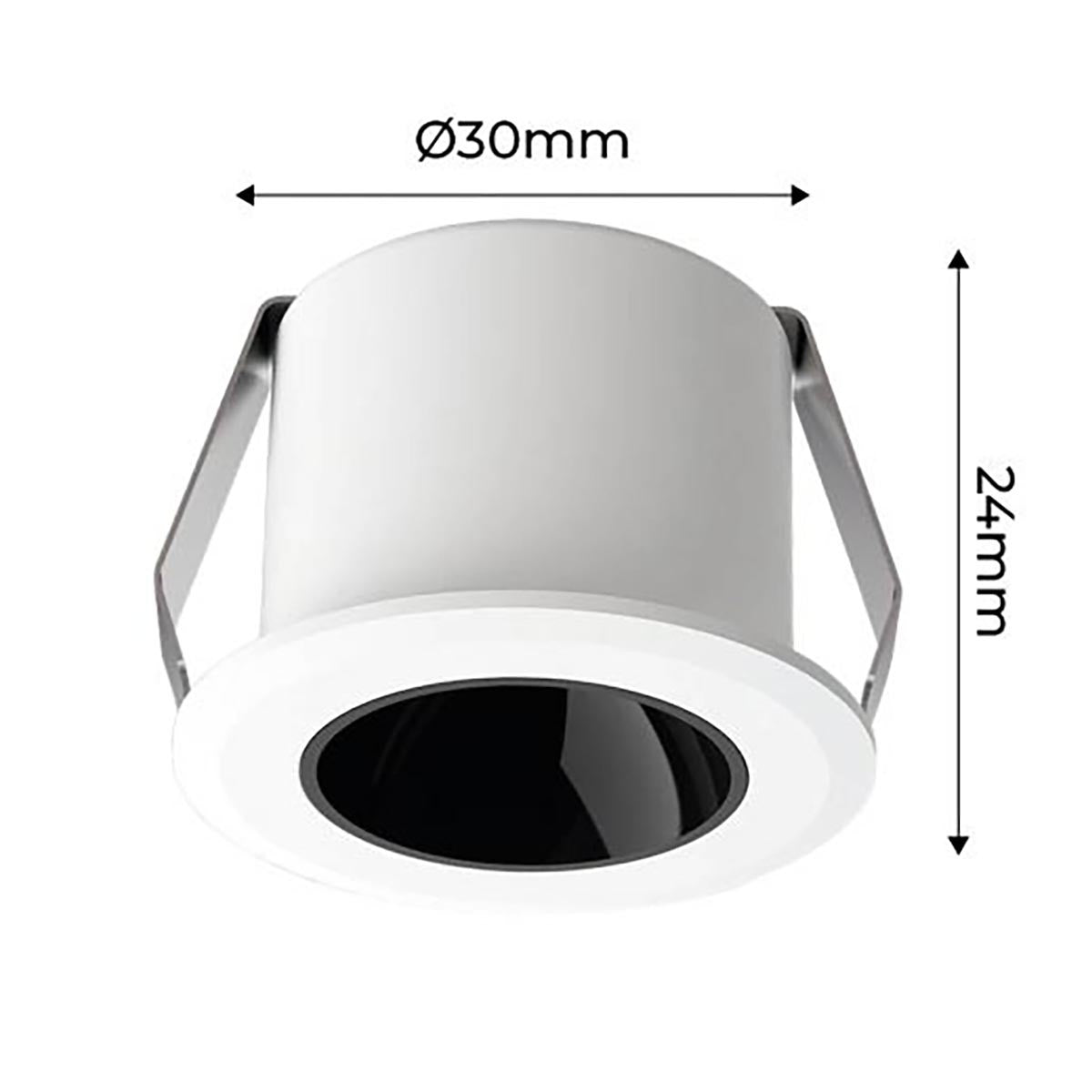 Downlight LED Mini 2W - Chip OSRAM - Bajo UGR - CRI 90 - Ø 30mm (27)
