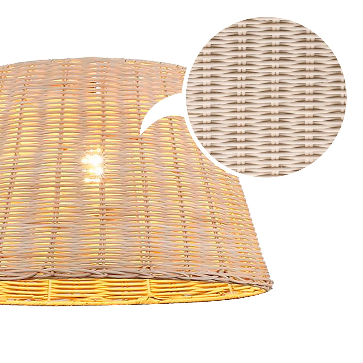 Lámpara colgante de mimbre "Hank" (8)