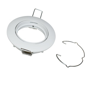 Aro downlight circular basculante para bombilla GU10 / MR16 - Corte Ø72 mm (10)