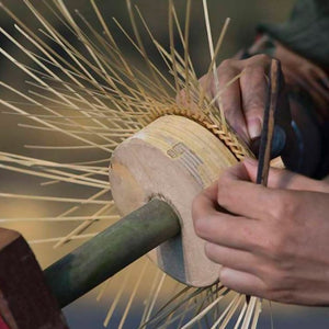 Lámpara colgante mimbre "SASKI" (10)