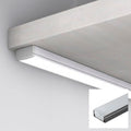Aluprofil mit Diffusor für Oberflächenmontagen LED-Streifen - 4 Klammern - 2 Kappen - 17x8mm - 2 Meter 3