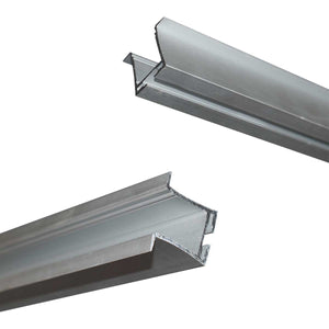 Perfil de aluminio empotrable para tira LED con difusor- 4 clips - 2 tapas - 36x28mm - 2 metros (5)