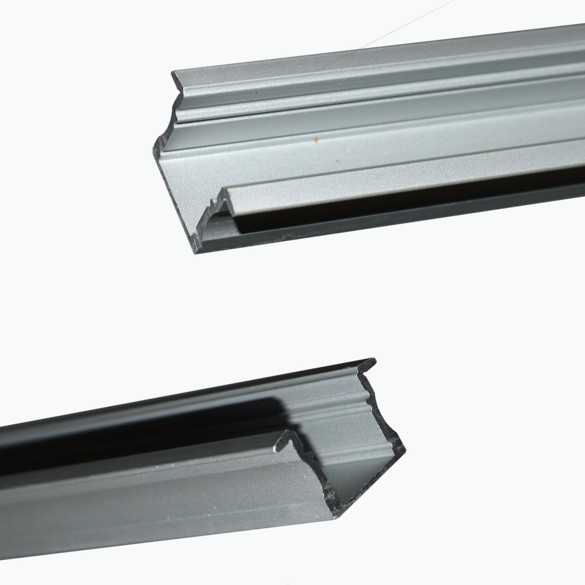 Perfil de aluminio empotrable para tira LED con difusor - 2 tapas - 23x15mm - 2 metros (5)