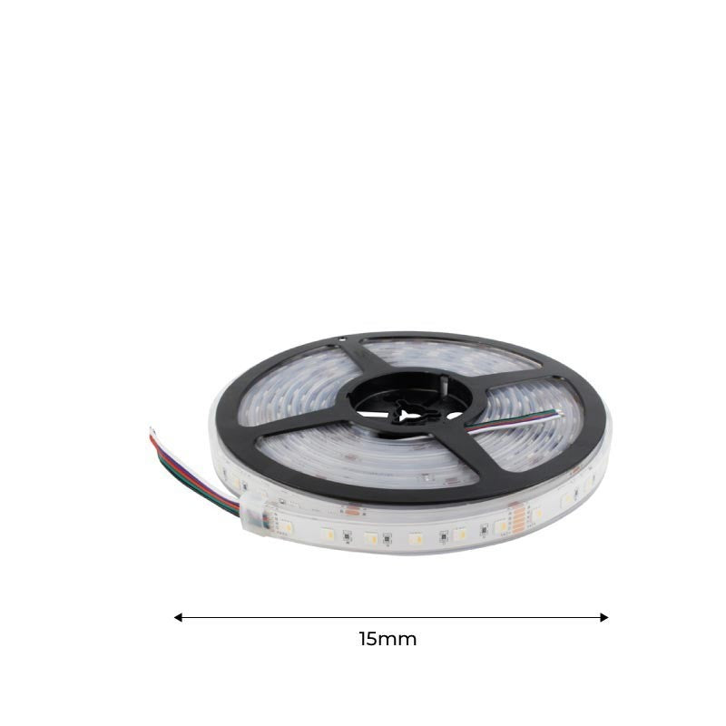 Tira LED estanca RGBWW 19W/m 24V 60CH/M IP67 (17)