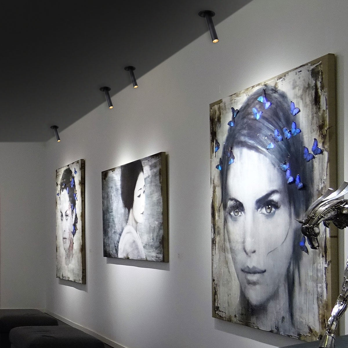 Foco LED empotrable orientable "ALAI" - Zoom - 200mm - 2800K - LED COB - chip Cree - 7W (26)