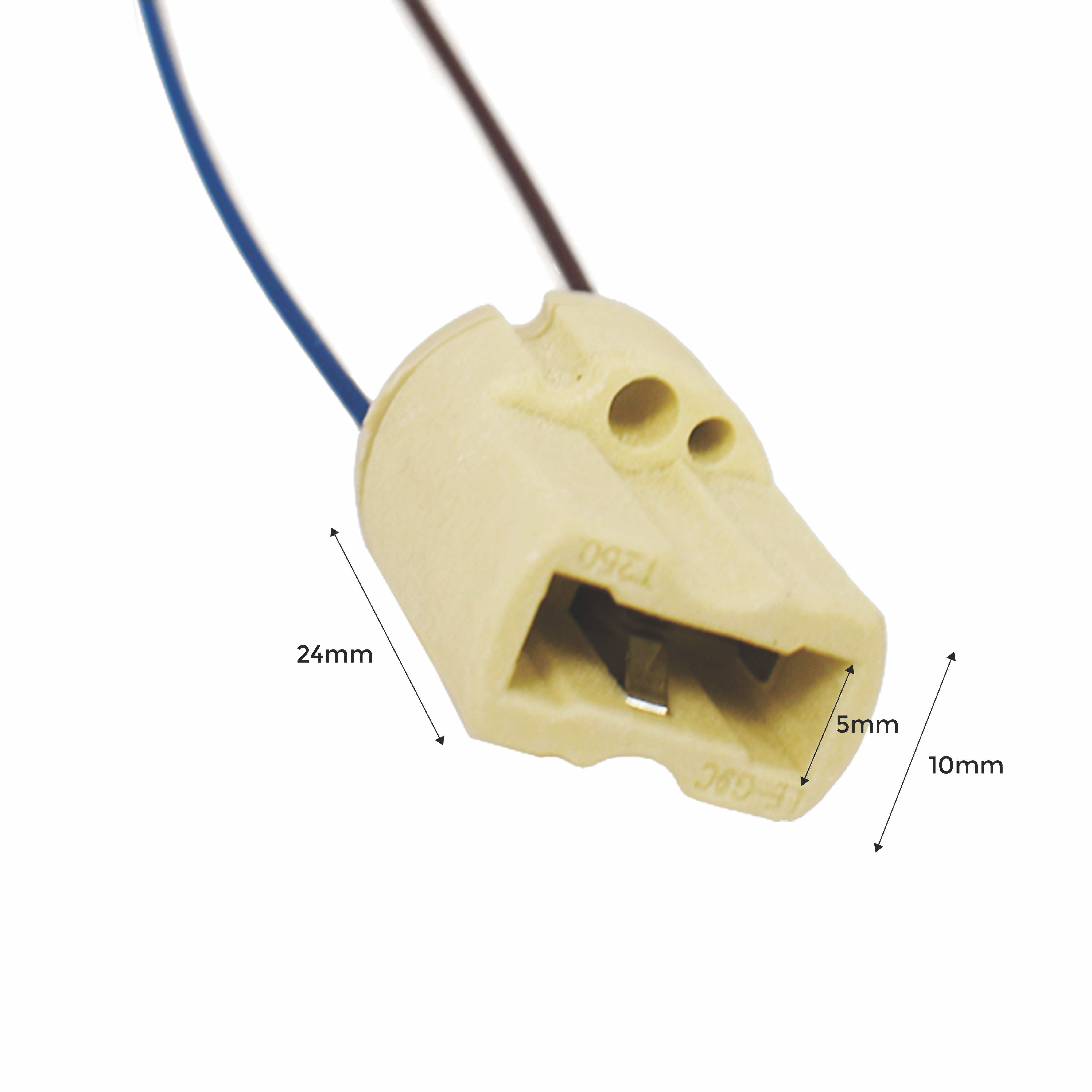 Casquillo G9 precableado 230V-AC (3)