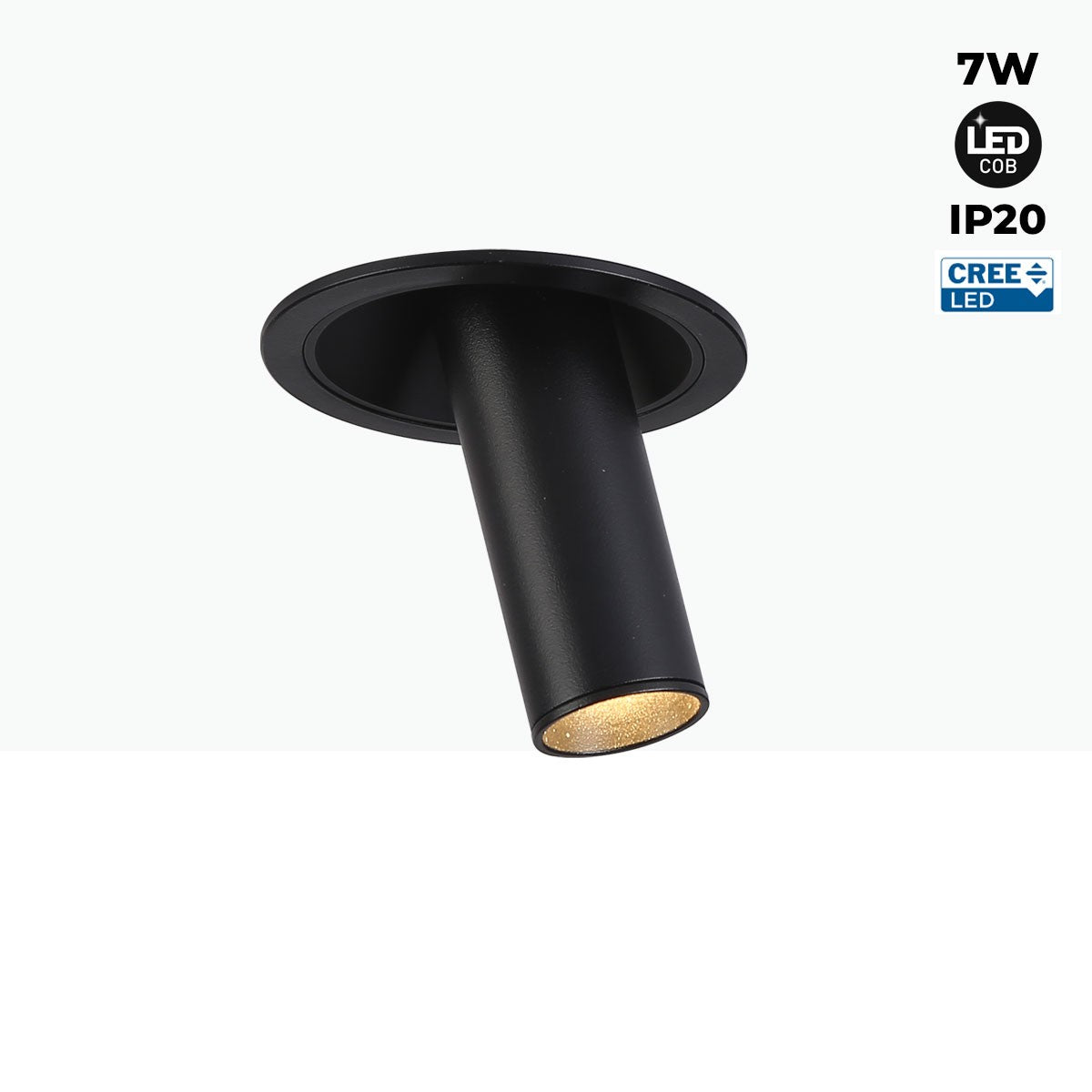 Foco LED empotrable orientable "ALAI" - Zoom - 100mm - 2800K - LED COB - chip Cree - 7W (29)