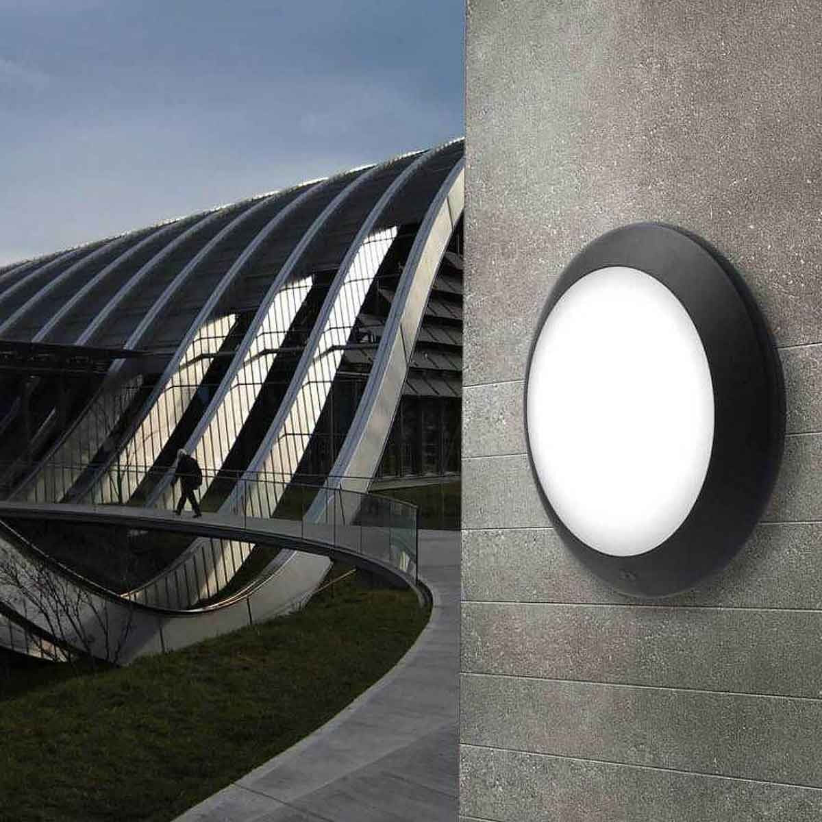 Aplique de pared o techo con sensor FUMAGALLI BERTA E27 (1)