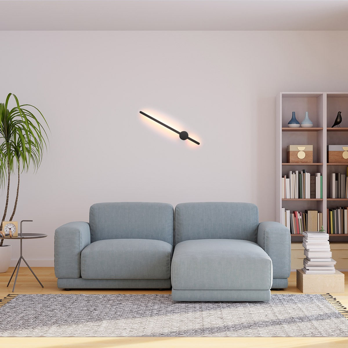 Aplique de pared minimalista lineal "MARKEL" 10W - Blanco Cálido (1)