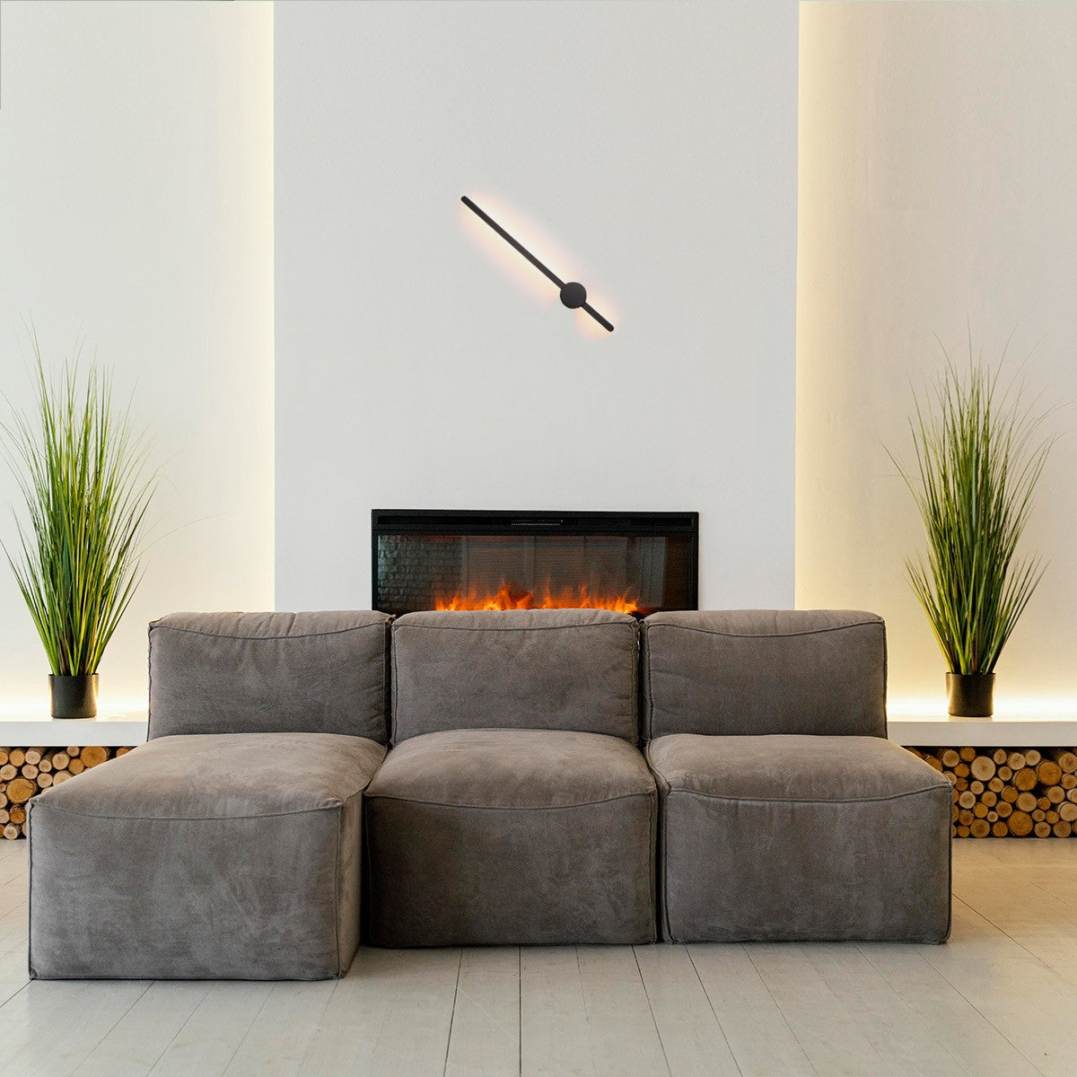 Aplique de pared minimalista lineal "MARKEL" 10W - Blanco Cálido (17)