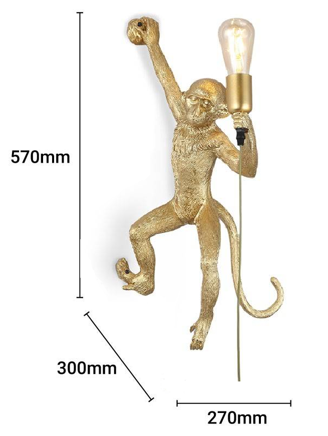 Aplique de pared mono de resina "César" (18)