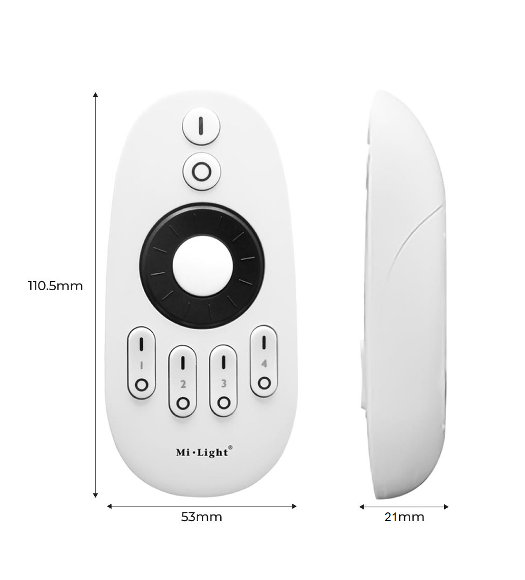 Mando a distancia LED Monocolor/CCT - 4 Zonas -Rueda giratoria - FUT006 - Mi-Light (6)