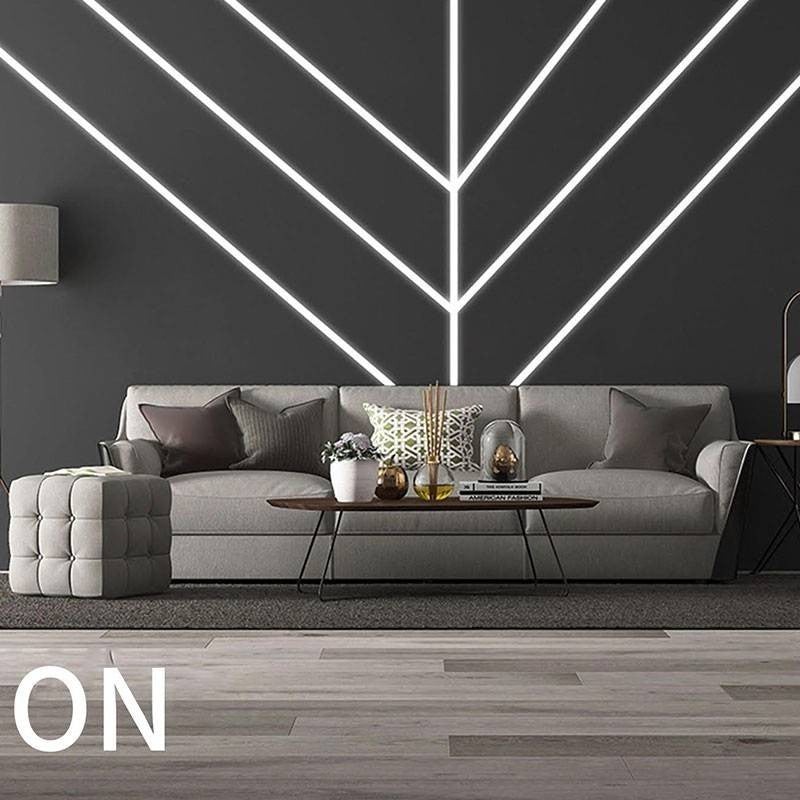 Perfil de aluminio empotrable para tira LED con difusor - 2 tapas - 23x15mm - 2 metros (33)