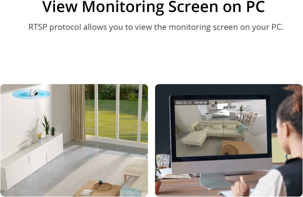 Cámara de seguridad SONOFF CAM Slim Smart - WIFI - 1080P - FHD - Alarma - Sensor de movimiento - Barcelona Led-