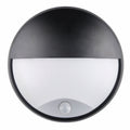 Aplique de parede exterior  circular com sensor PIR - IP54 - 110º - 10W 3