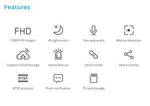 Cámara de seguridad SONOFF CAM Slim Smart - WIFI - 1080P - FHD - Alarma - Sensor de movimiento (7)