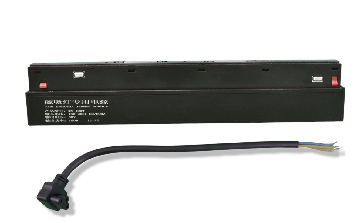 Fuente de alimentación para carril magnético 20mm - 48V - 100W - Barcelona Led-Material eléctrico