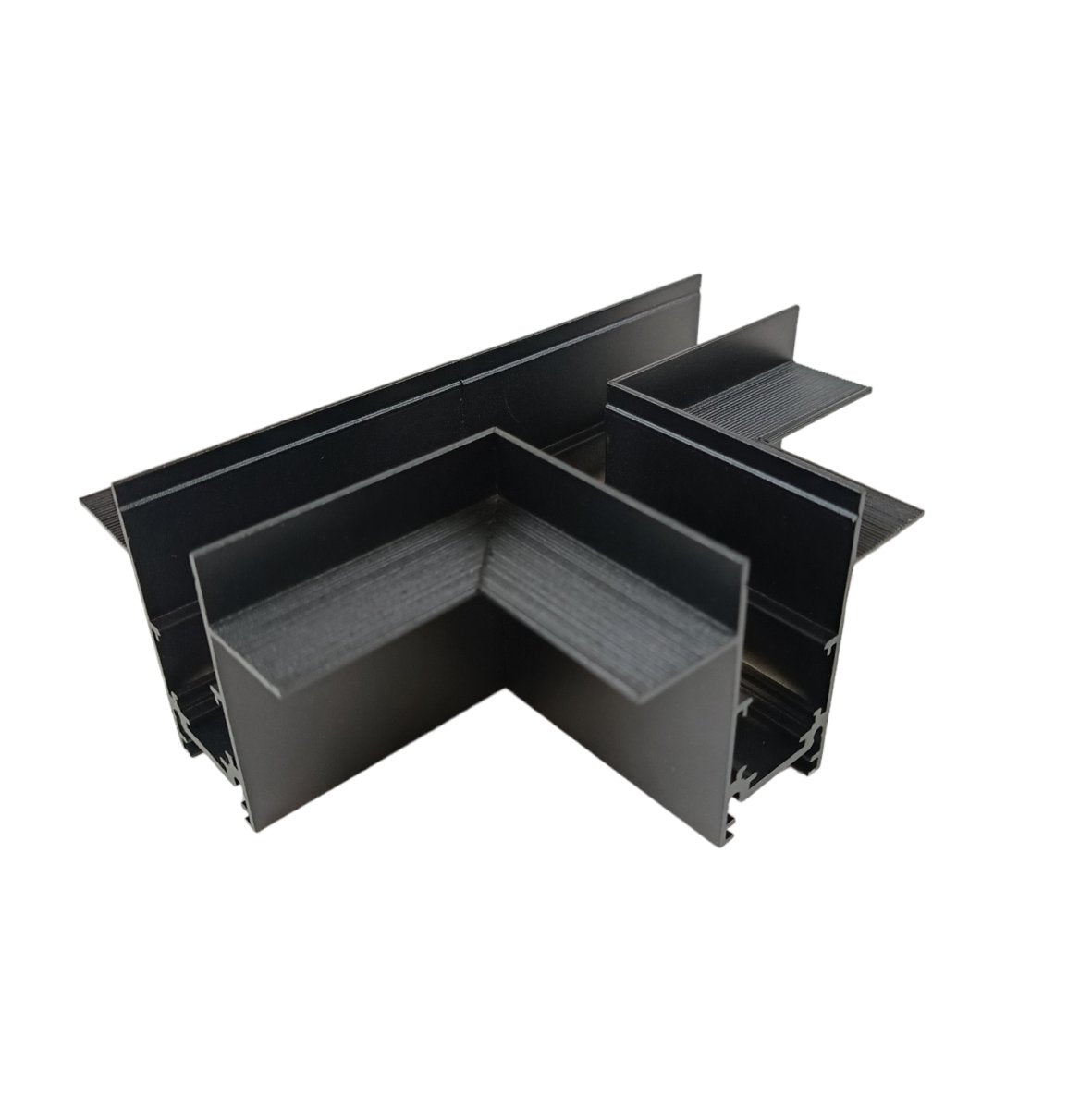 Unión en "T" para carriles magnéticos empotrables 20mm - Barcelona Led-Accesorios
