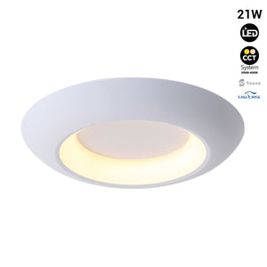 Lámpara de techo LED tipo plafón "FAX" - CCT 3000K - 4000K - 21W (1)