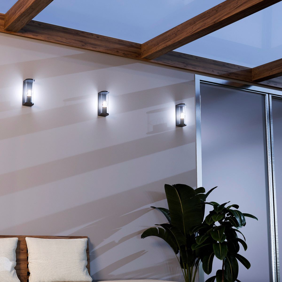 Aplique de pared exterior en aluminio "MARISA" - IP44 - E27 (9)