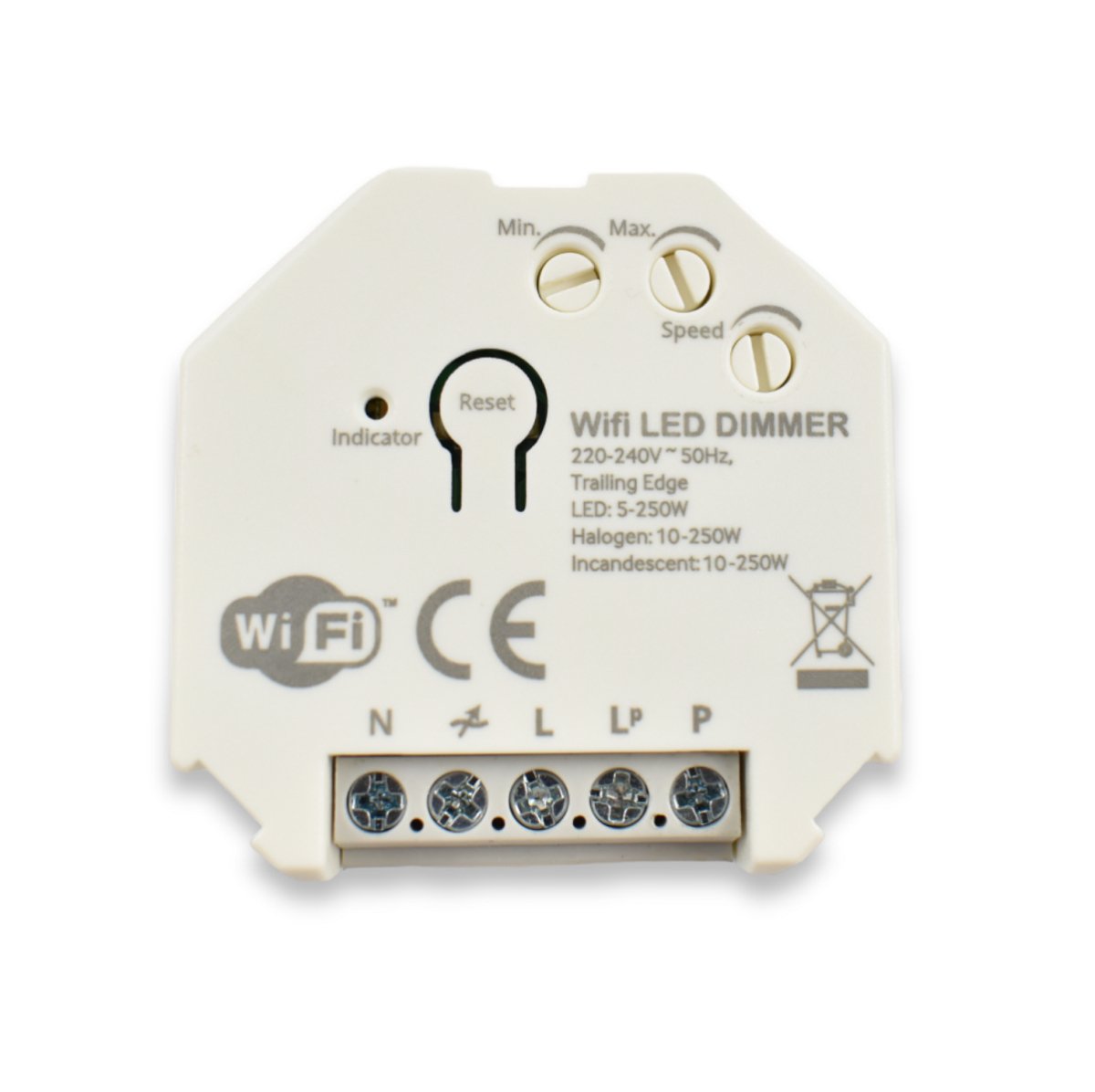 Dimmer SMART WIFI 250W Tuya APP - PUSH - Barcelona Led-Control y regulación