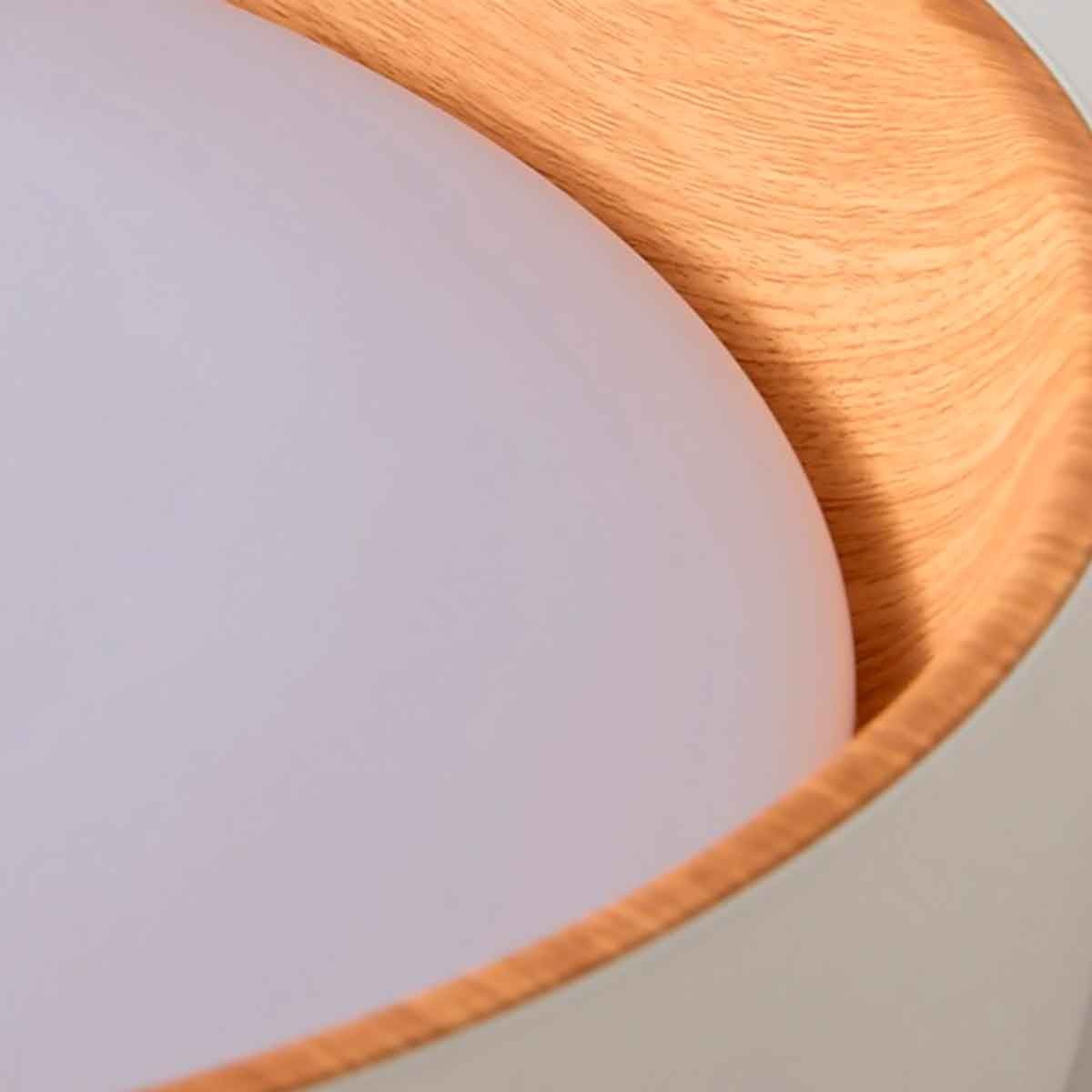 Lámpara de techo LED tipo plafón - Efecto madera - CCT - Ø450mm - 28W (6)