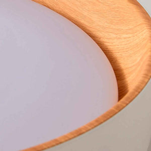 Lámpara de techo LED tipo plafón - Efecto madera - CCT - Ø450mm - 28W (6)