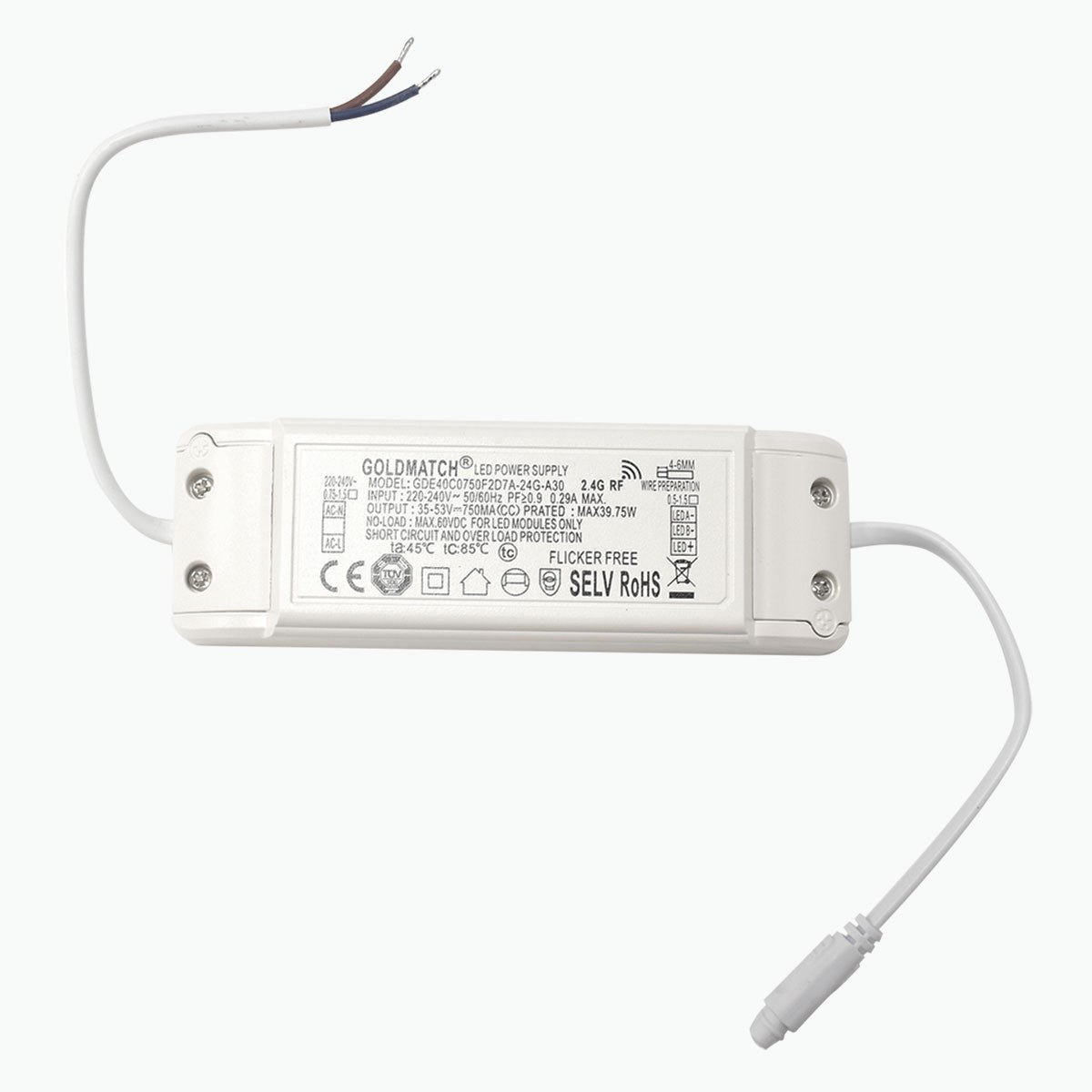 Panel LED slim CCT empotrable 60x60 cm - 40W - con KIT de montaje (12)