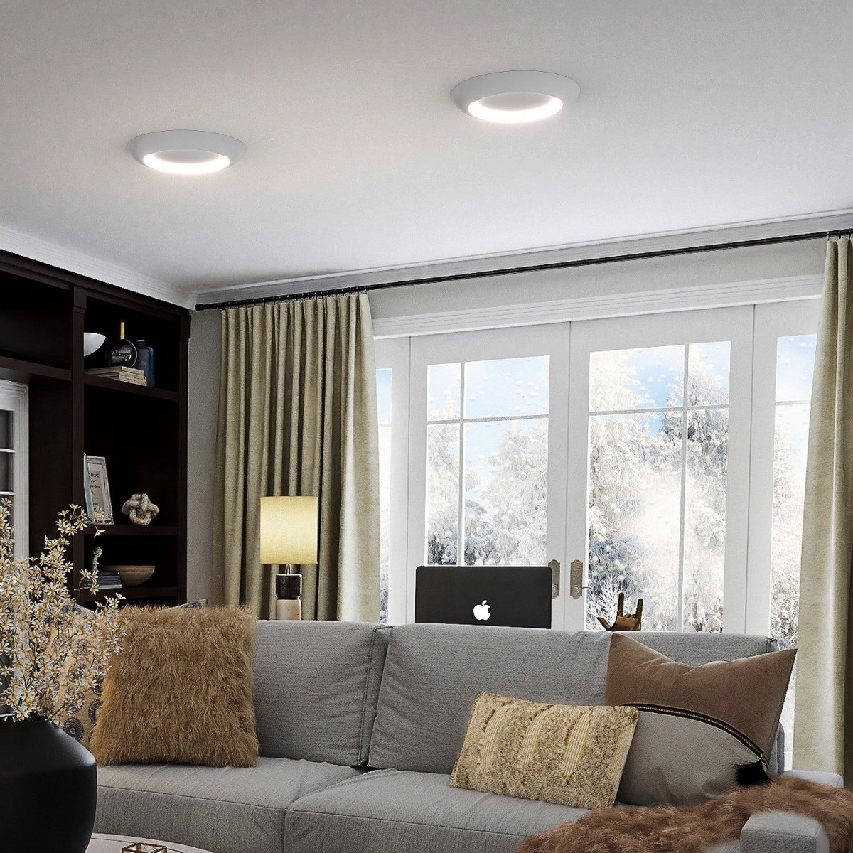 Lámpara de techo LED tipo plafón "FAX" - CCT 3000K - 4000K - 21W - Barcelona Led-Decoración