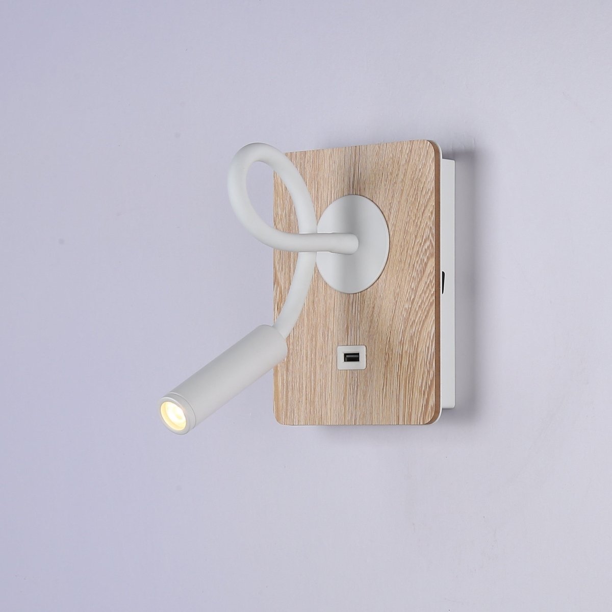 Aplique de pared flexible para lectura con puerto USB "LONDON USB" - Chip CREE - 3W - Barcelona Led-Decoración