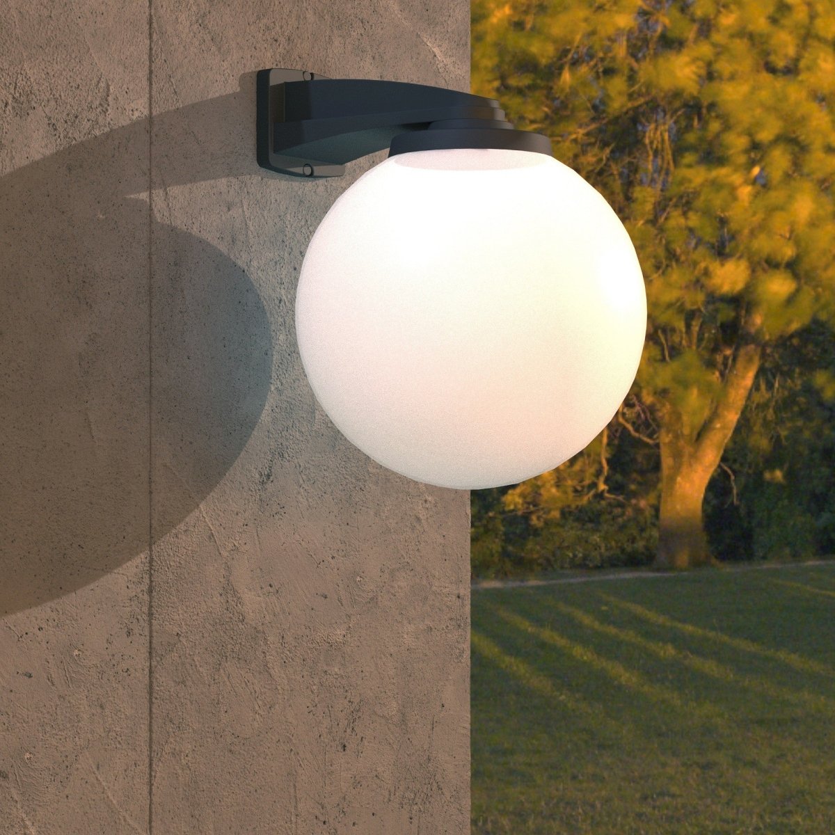 Aplique de pared exterior esfera FUMAGALLI "Nardo/G250" - E27 - Barcelona Led-Decoración