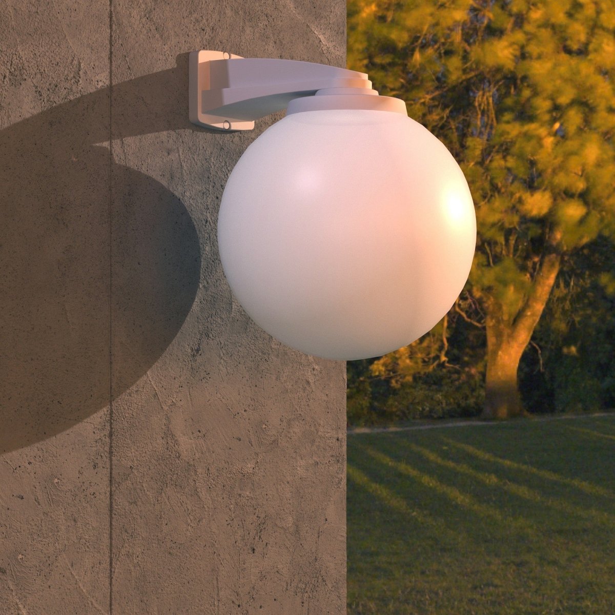 Aplique de pared exterior esfera FUMAGALLI "Nardo/G250" - E27 - Barcelona Led-Decoración