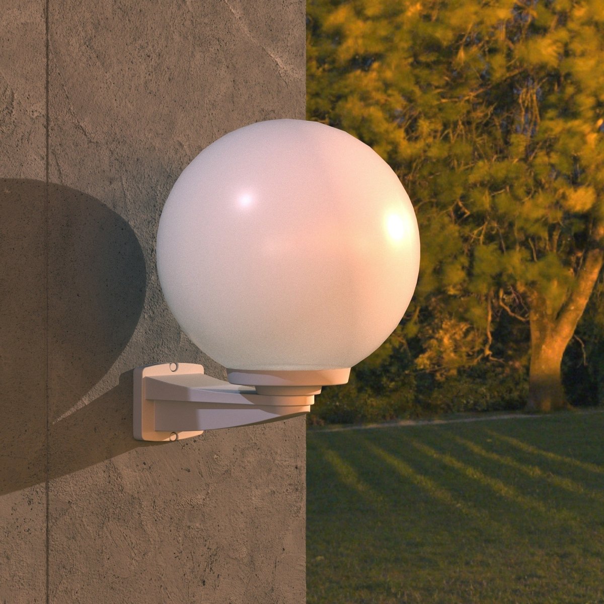 Aplique de pared exterior esfera FUMAGALLI "Nardo/G250" - E27 - Barcelona Led-Decoración