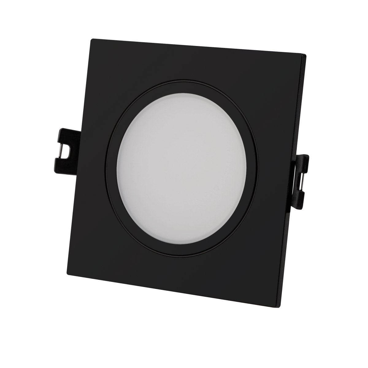 Aro downlight cuadrado para bombilla GU10/MR16 - Difusor opal - Corte Ø 75-80 mm - IP54 - Barcelona Led-