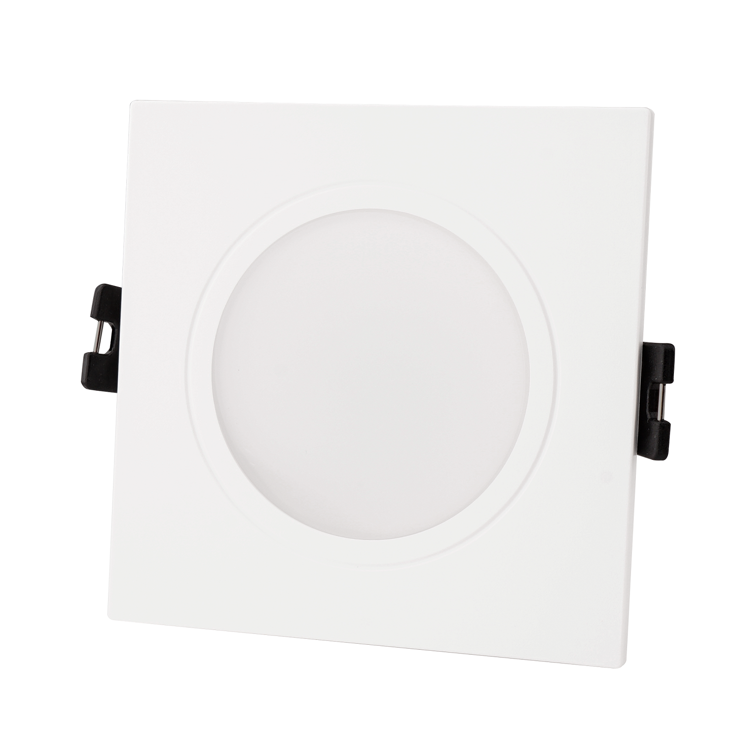 Aro downlight cuadrado para bombilla GU10/MR16 - Difusor opal - Corte Ø 75-80 mm - IP54 (3)