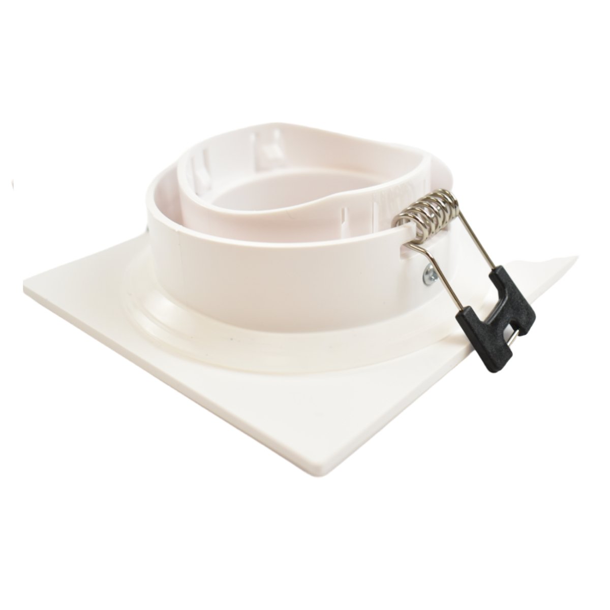 Aro downlight cuadrado para bombilla GU10/MR16 - Difusor opal - Corte Ø 75-80 mm - IP54 - Barcelona Led-