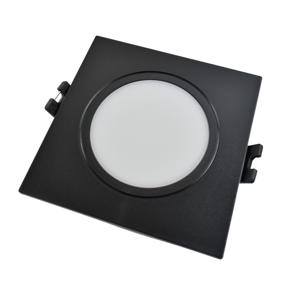 Aro downlight cuadrado para bombilla GU10/MR16 - Difusor opal - Corte Ø 75-80 mm - IP54 - Barcelona Led-