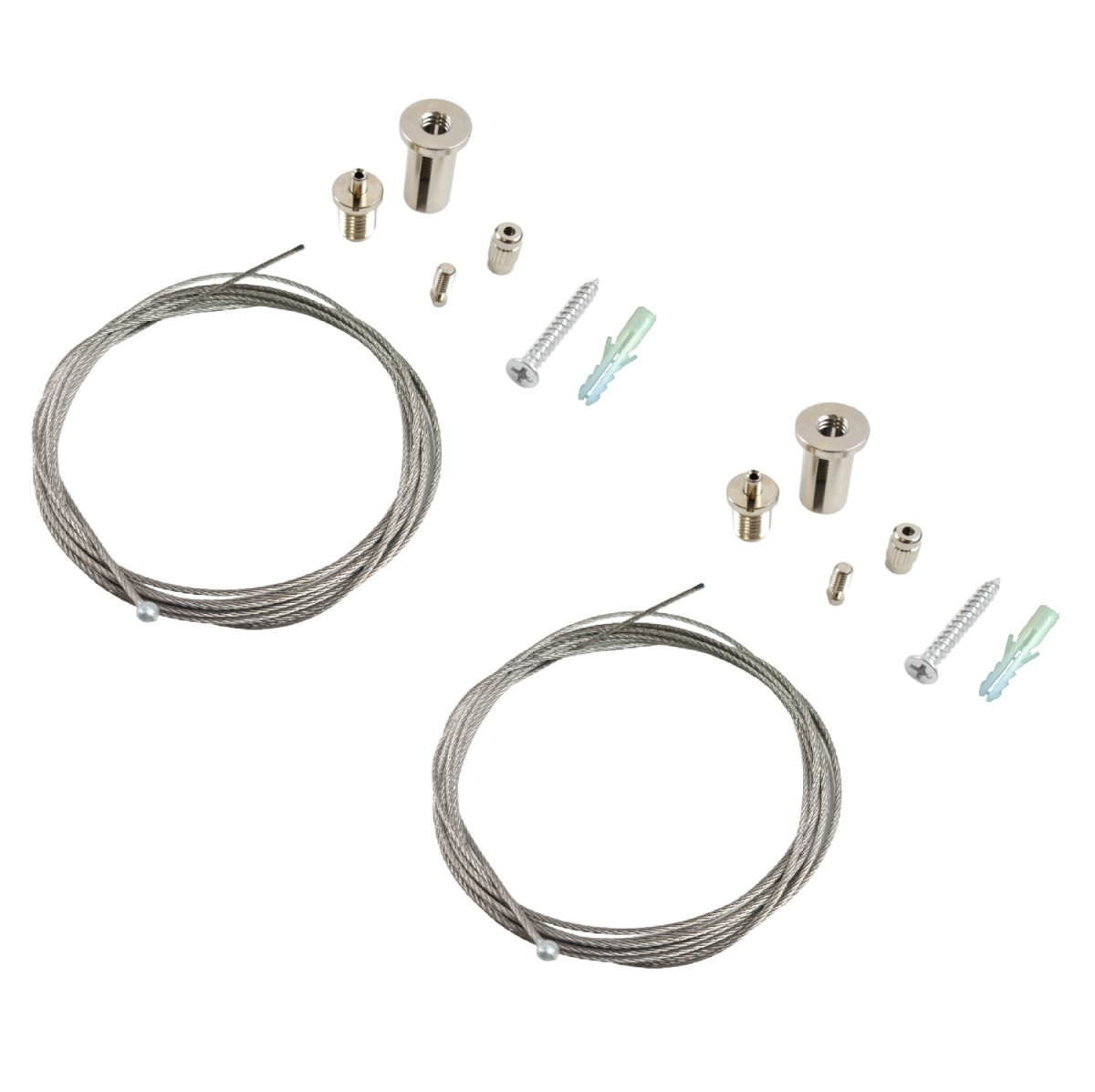 CABLE DE SUSPENSIÓN PARA PERFIL DE ALUMINIO Ø21MM (2 UD.) - Barcelona Led-Accesorios