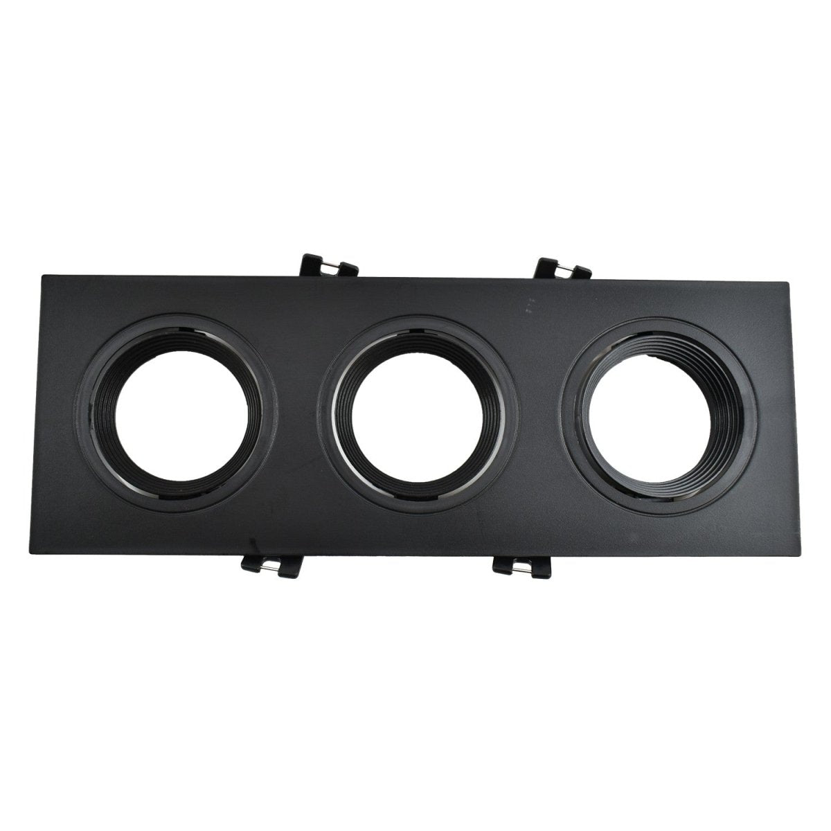 Aro downlight basculante para tres bombillas GU10/MR16 - Corte 75 x 235 mm - Barcelona Led-