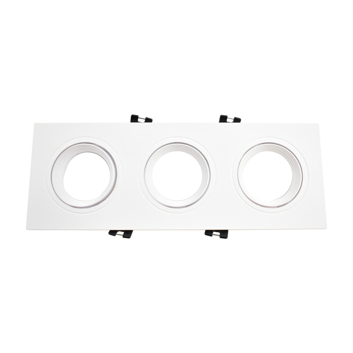 Aro downlight basculante para tres bombillas GU10/MR16 - Corte 75 x 235 mm - Barcelona Led-