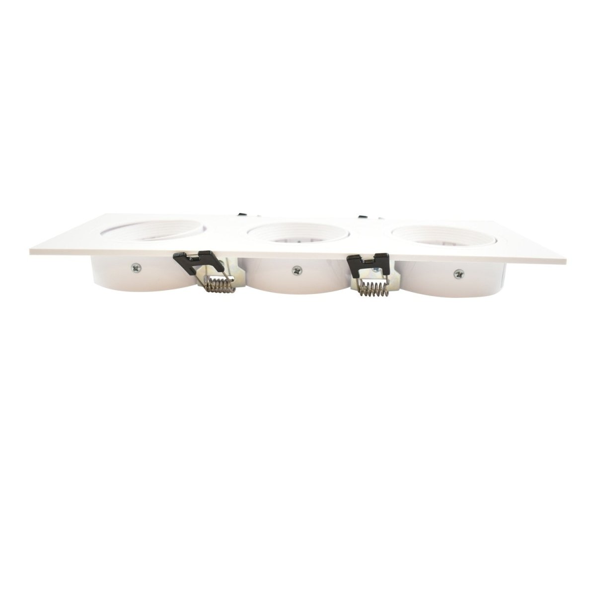 Aro downlight basculante para tres bombillas GU10/MR16 - Corte 75 x 235 mm - Barcelona Led-