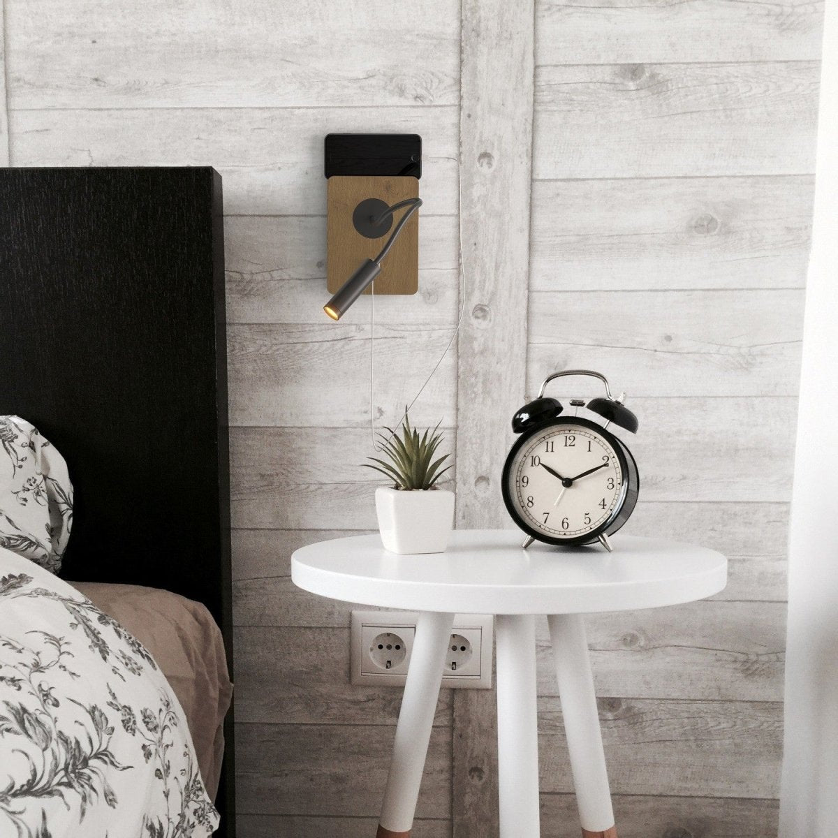 Aplique de pared flexible para lectura con puerto USB "LONDON USB" - Chip CREE - 3W - Barcelona Led-Decoración