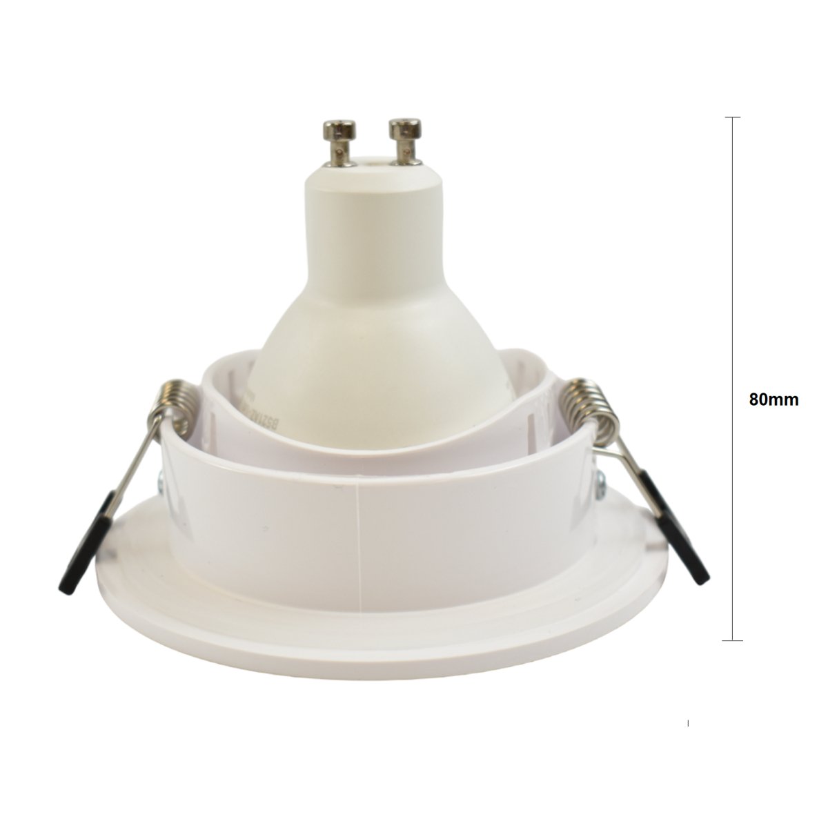 Aro downlight estanco circular para bombilla GU10 / MR16 - Difusor opal - Corte Ø 75-80 mm - IP54 - Barcelona Led-