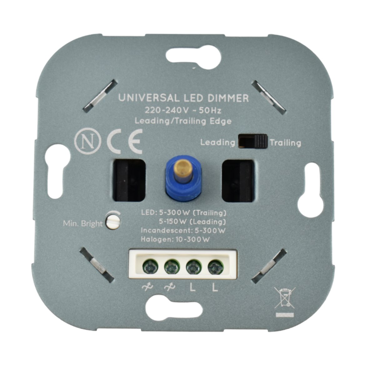 Dimmer Triac 300W - Regulación leading/trailing edge - Función encendido/apagado - Barcelona Led-Control y regulación