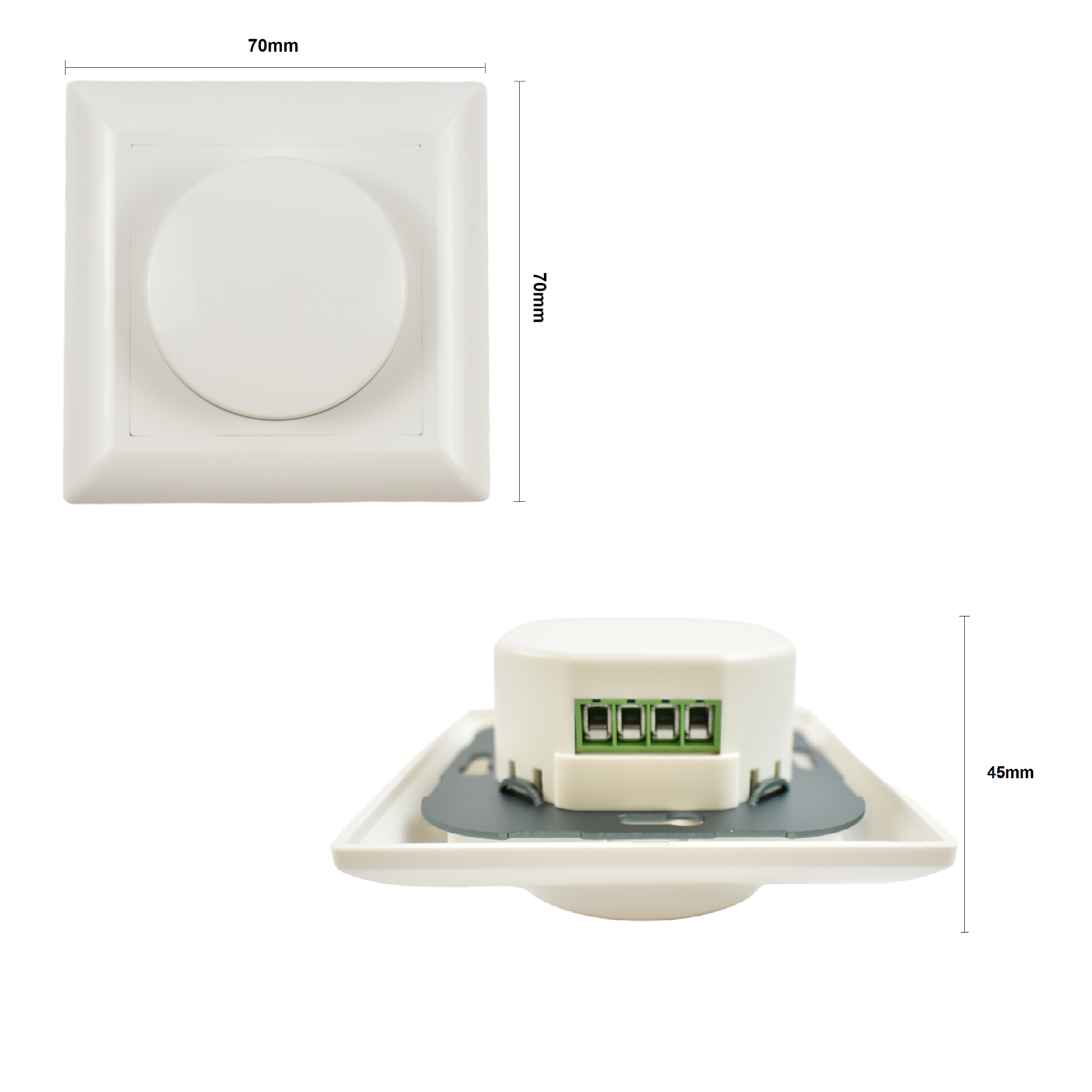 Dimmer Triac 300W - Regulación leading/trailing edge - Función encendido/apagado (6)