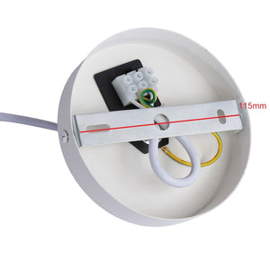 Lámpara colgante nórdica en metal y madera "Exan" (9)