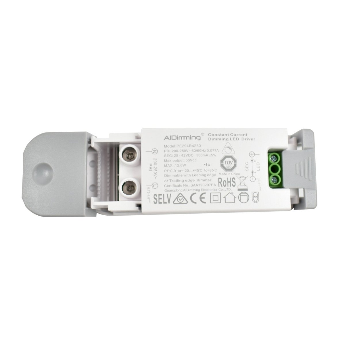 Driver regulable TRIAC corriente constante 25-42V 12.6W 300mA - Barcelona Led-