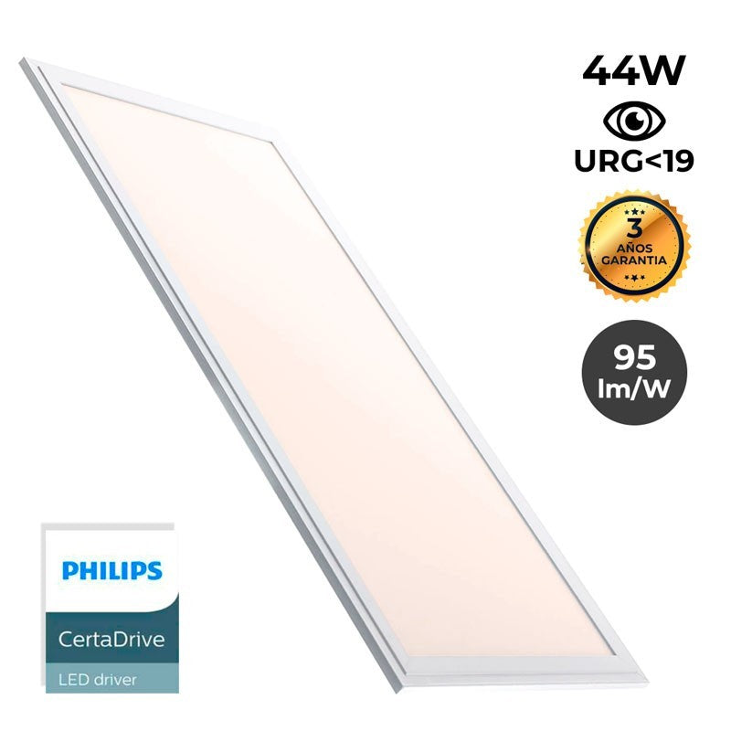Pack de 8 paneles LED slim 120X30 cm -  Driver Philips - 44W - UGR19 - IP40 (6)
