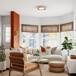 Lámpara de techo LED tipo plafón - Efecto madera - CCT - Ø450mm - 28W (11)