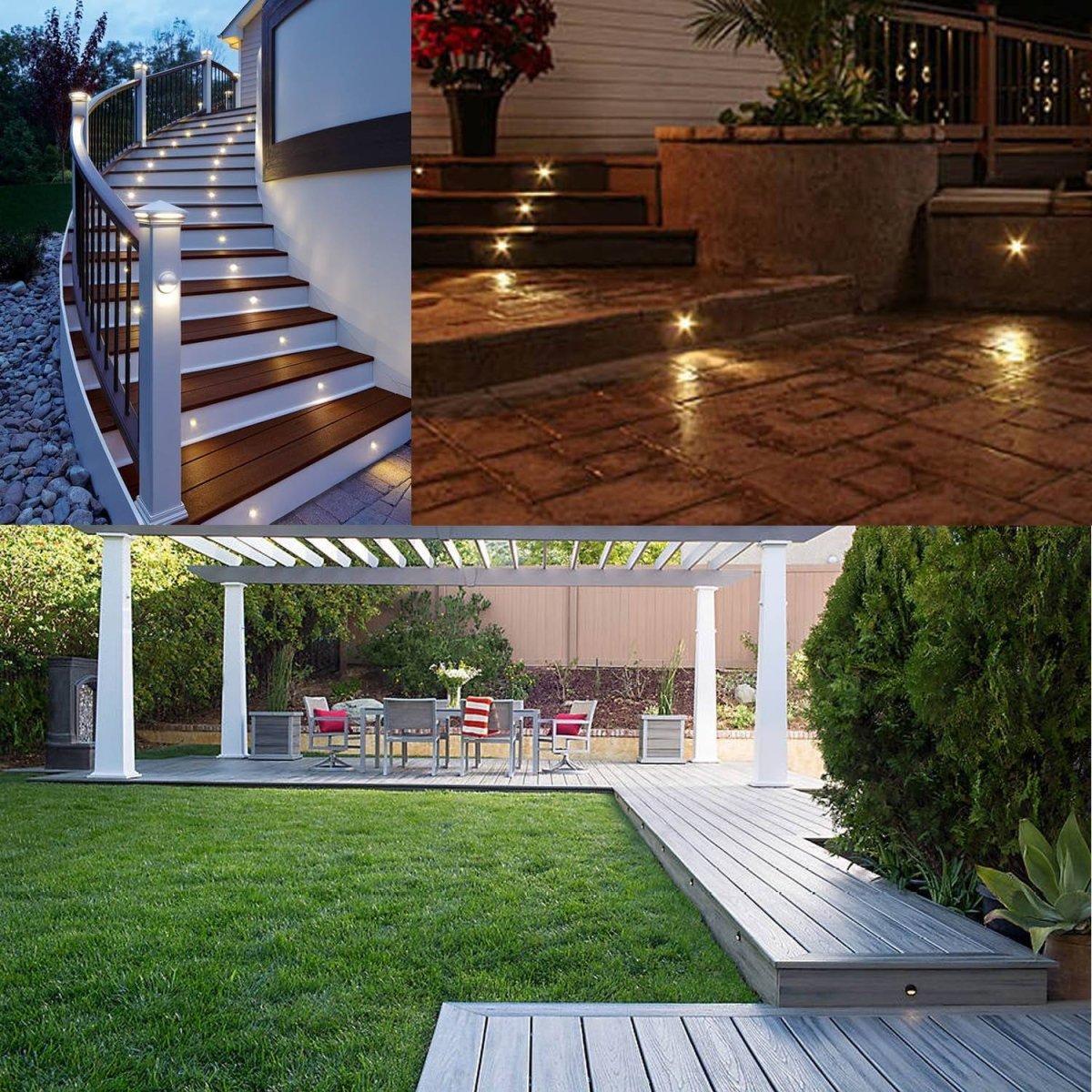 Kit de 6 luces de escalera 0,6W 12V-DC Ø26x41mm - Barcelona Led-